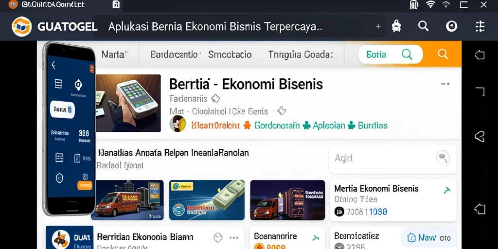 Screenshot antarmuka aplikasi GUATOGEL menampilkan fitur berita terbaru.