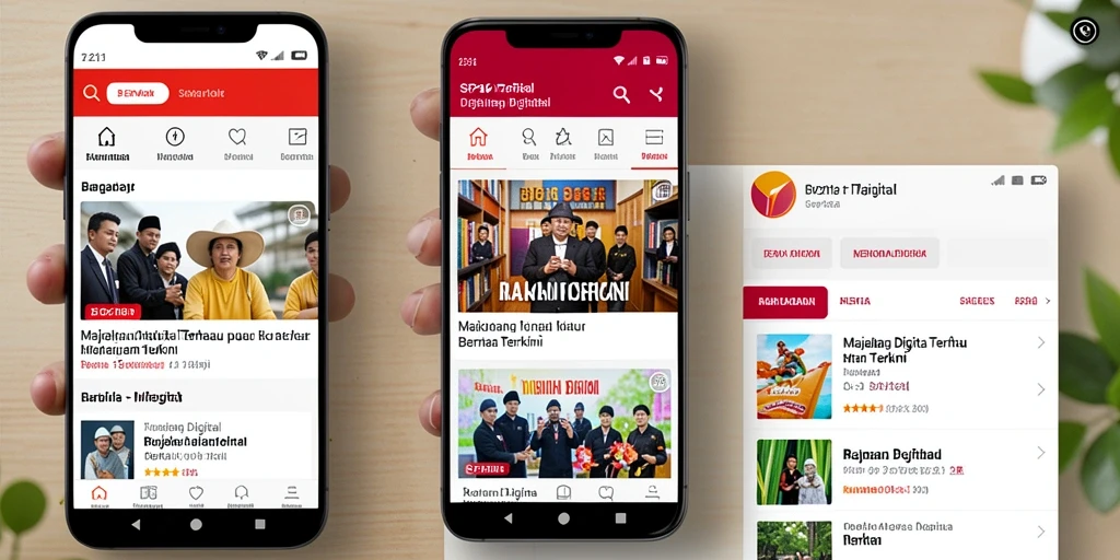 Tampilan antarmuka SP212 yang menarik dan modern.