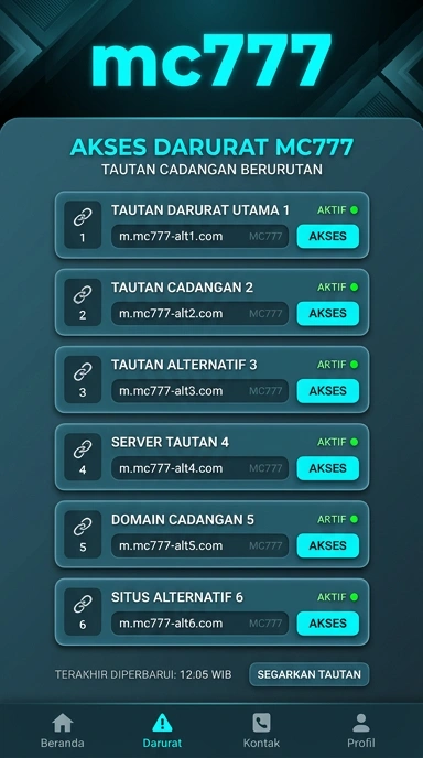 Tampilan link alternatif mc777
