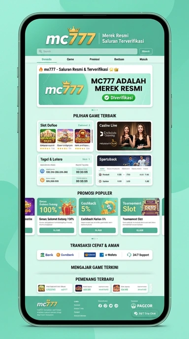 Tampilan kanal resmi mc777
